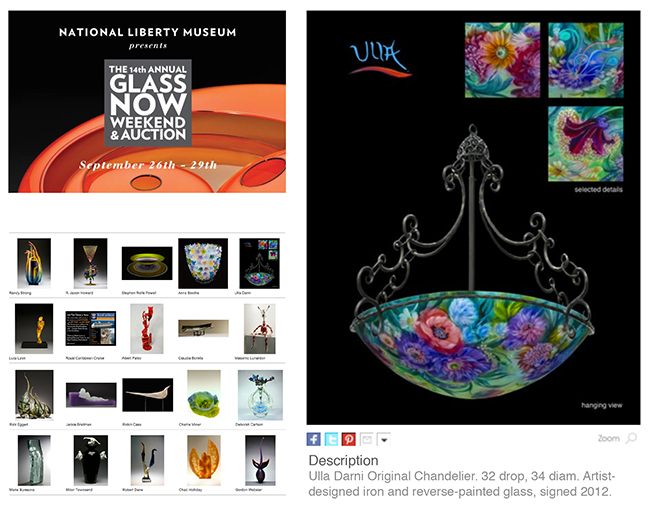 Ulla Darni Chandelier Auctioned at National Liberty Museum