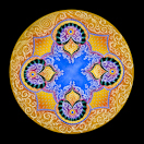 Mir – Blue & Gold: Chandelier