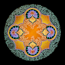 Mir – Blue & Gold: Chandelier