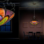 Ibis – Purple: Chandelier