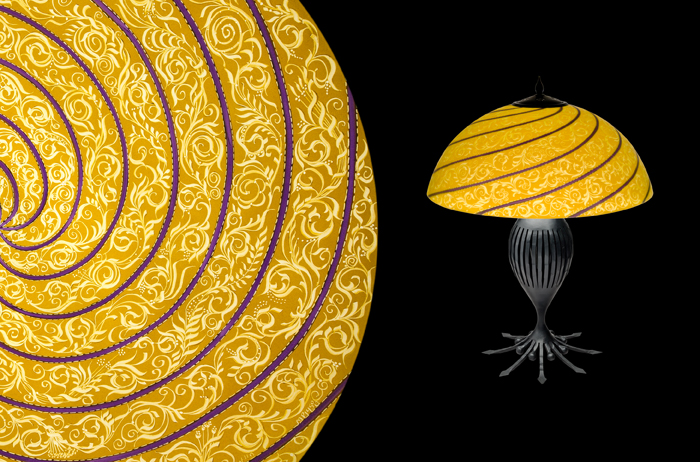 Vienna Thin – Purple: Table Lamp