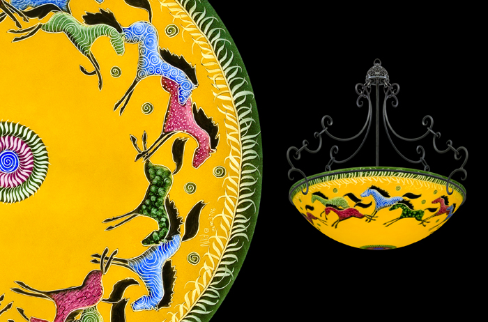 Horses – Golden: Chandelier