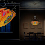 Kaz – Orange: Chandelier