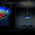 Floral by Mikael Darni – Blue: Chandelier