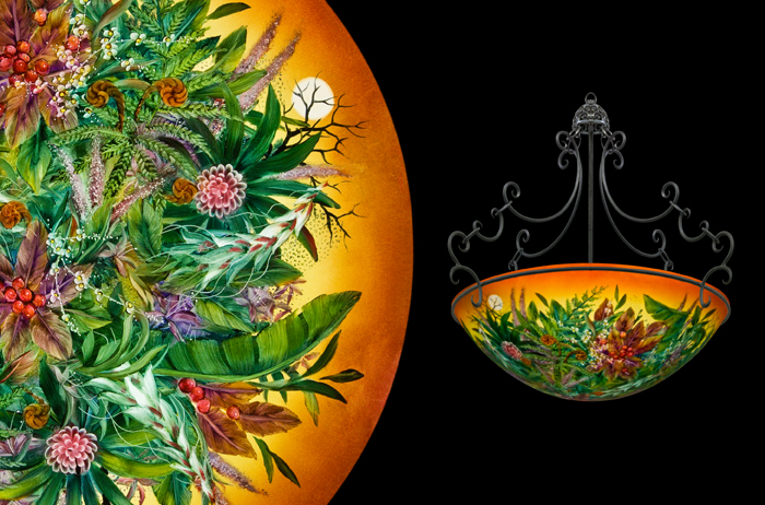 Tropical Sunset by Mikael Darni: Chandelier