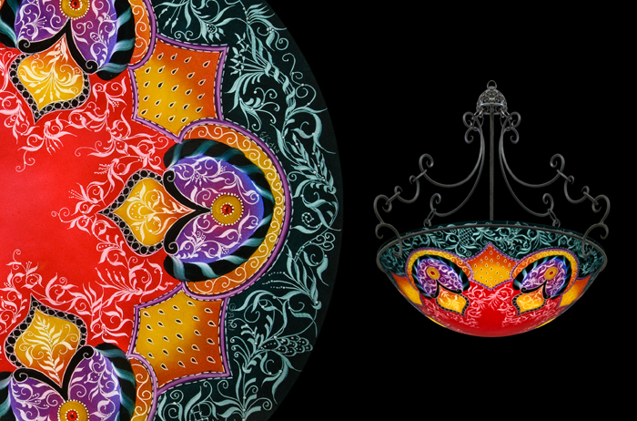 Mir – Red & Black: Chandelier