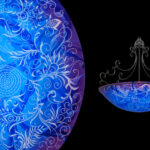 Swing – Blue: Chandelier