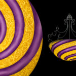 Vienna Bold – Purple: Chandelier