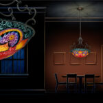 Mir – Red & Black: Chandelier