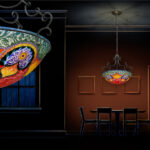 Mir – Red & Green: Chandelier