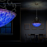 Swing – Blue: Chandelier