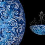 Swing Slate Blue: Chandelier