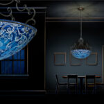 Swing Slate Blue: Chandelier