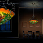 Tropical Sunset by Mikael Darni: Chandelier