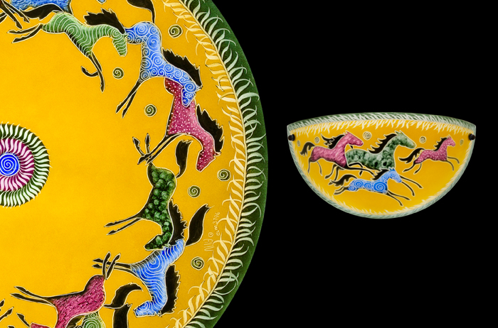 Horses – Golden: Sconce