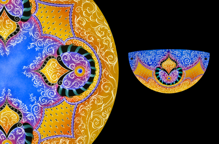 Mir – Blue & Gold: Sconce