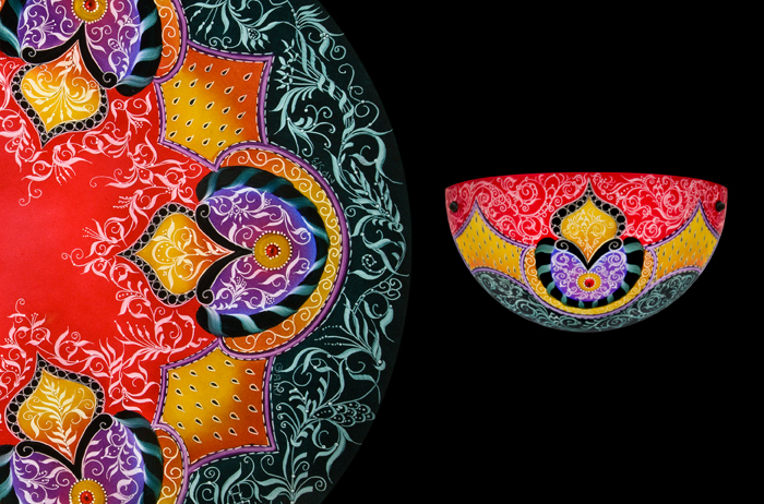 Mir – Red & Black: Sconce