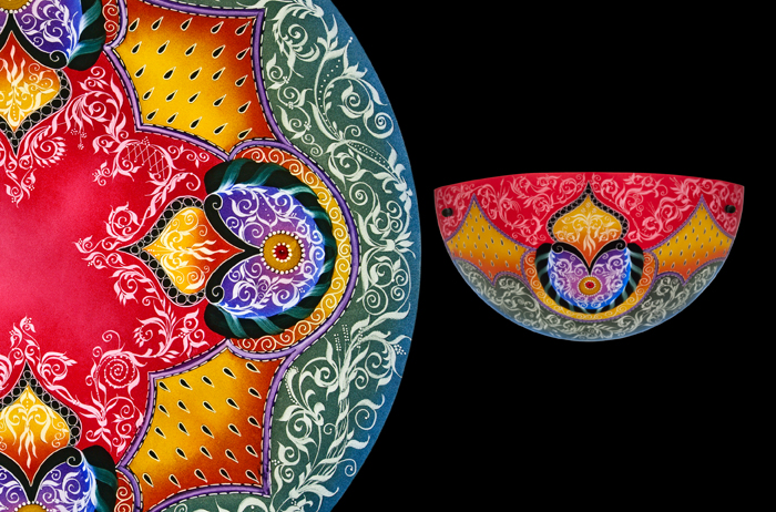 Mir – Red & Green: Sconce