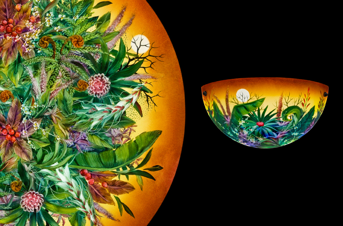 Tropical Sunset by Mikael Darni: Sconce