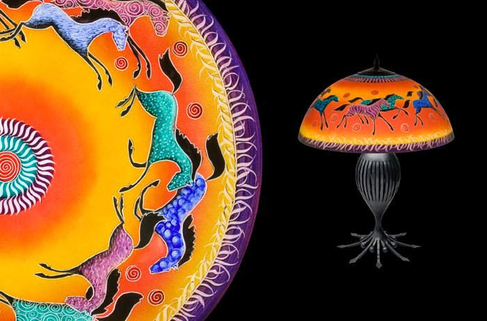 Horses – Sunset: Table Lamp