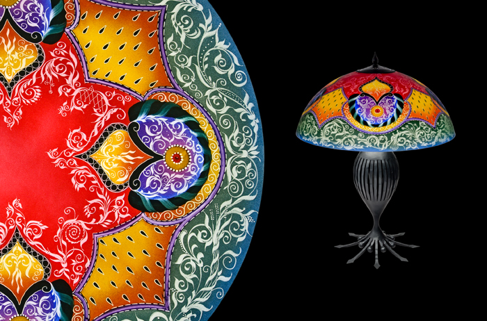 Mir – Red & Green: Table Lamp