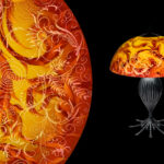 Swing – Red & Gold: Table Lamp