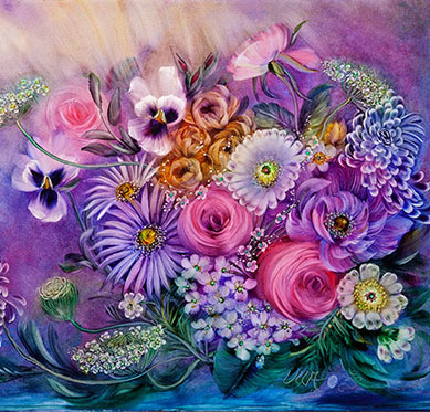 Illuminated Paintings on Glass